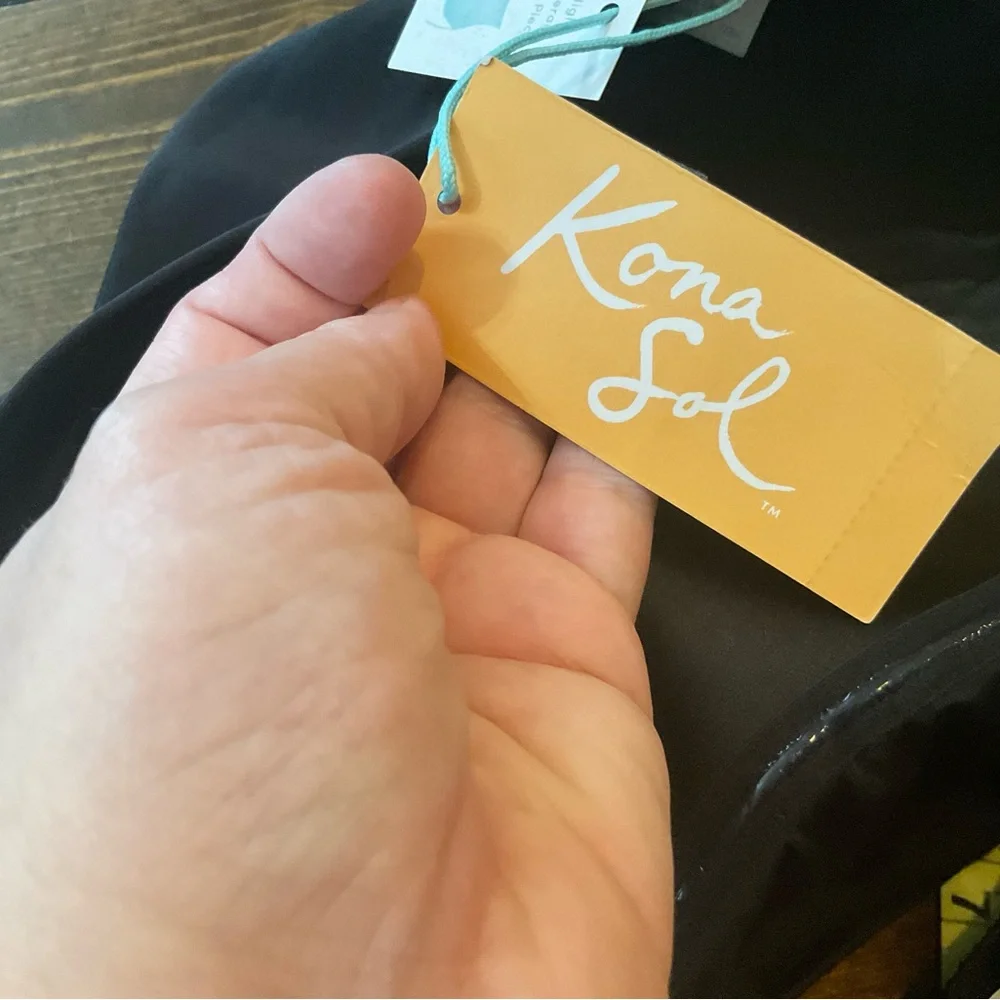 Kona Sol Elegant Black One-Piece Swimsuit - Picture 12 of 16